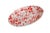 This hand-painted ceramic platter is great for serving your favorite dishes or looks great as decor. Varying hues of red...