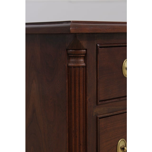 Pair of Stickley Cherry 3 Drawer Nightstands For Sale - Image 11 of 14