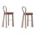 Purple Mary III Bar Chairs in Wood by Ottiu, Set of 2 For Sale - Image 8 of 8