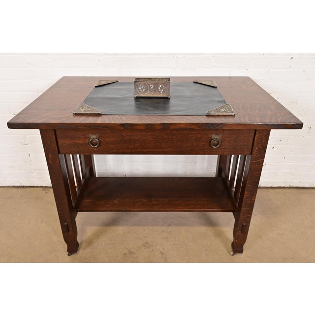 Tiffany Studios New York Silvered Bronze and Abalone Letter Rack For Sale - Image 10 of 11