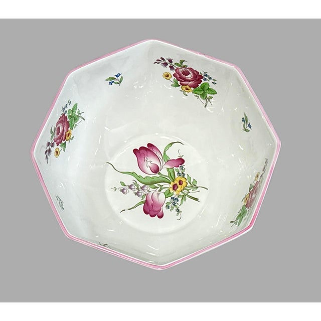 English Large Spode Marlborough Sprays Bowl For Sale - Image 3 of 8