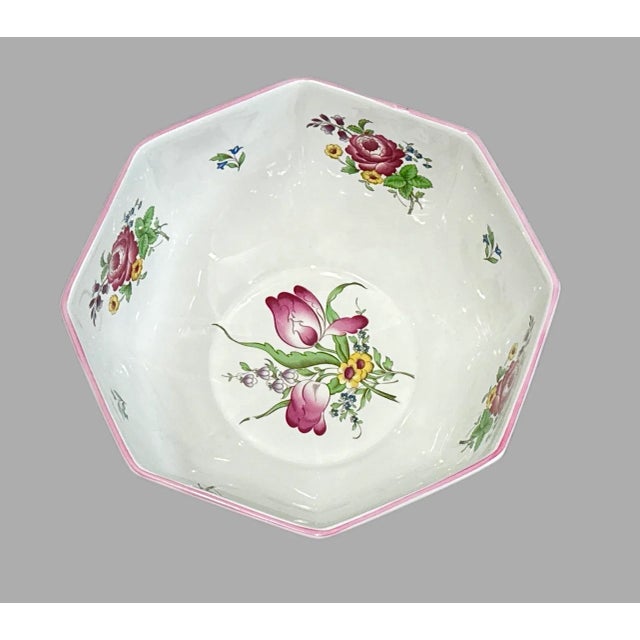 English Spode Marlborough Sprays Large Bowl For Sale - Image 3 of 8