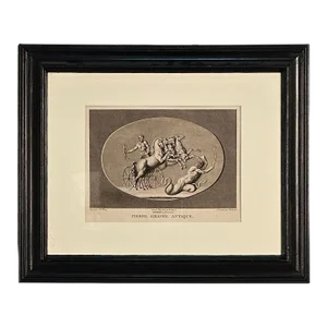 19th Century French Engraving of Mythological Scene