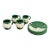 Vintage Ceramic Daisy Motif Mugs and Dessert Plates, 8 PCS For Sale