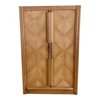1960's Guillerme Et Chambron French Oak Cabinet For Sale
