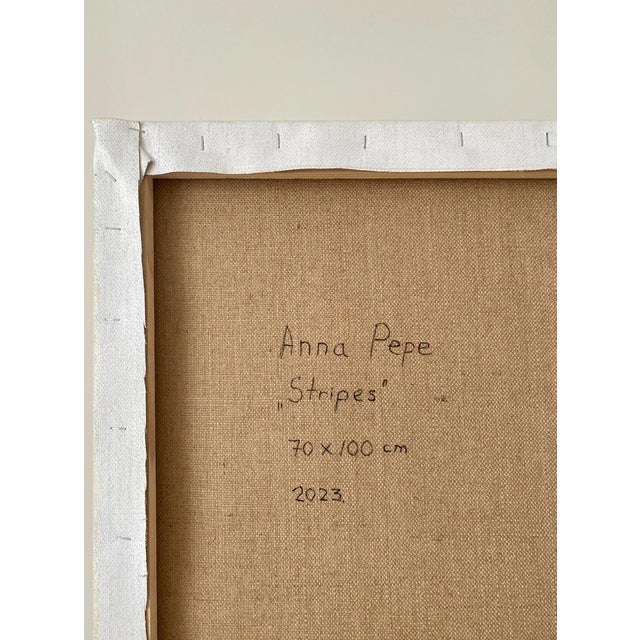 2020s "Stripes" Painting on Canvas by Anna Pepe For Sale - Image 5 of 7