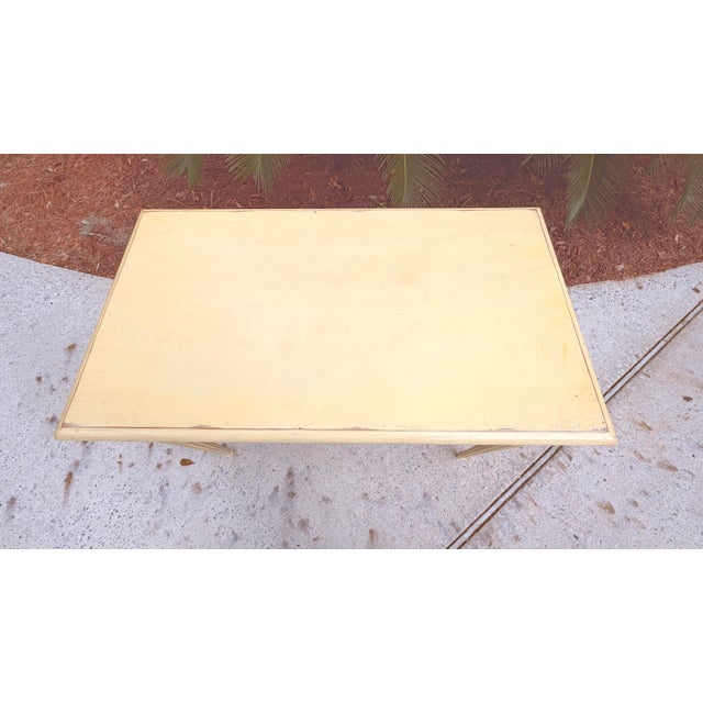 Shabby Chic Distressed Writing Table For Sale In Savannah - Image 6 of 12