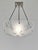 Degué A signed French art deco pendant chandelier around 1930-35 in nickel plated bronze or solid brass. The mounting...