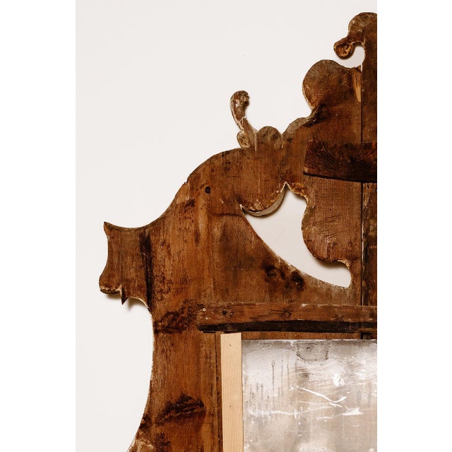 Antique Architectural Overdoor Mirror, Italy, C. 1800 For Sale - Image 9 of 10