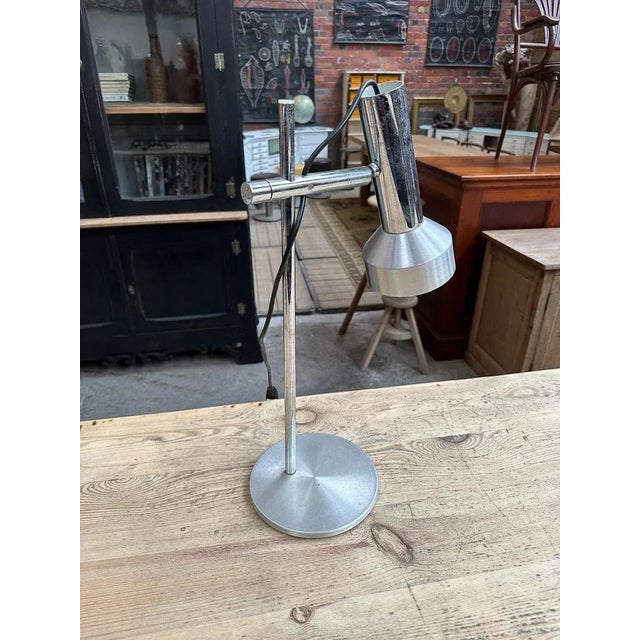 1970s Vintage Metal Table Lamp, 1970s For Sale - Image 5 of 5