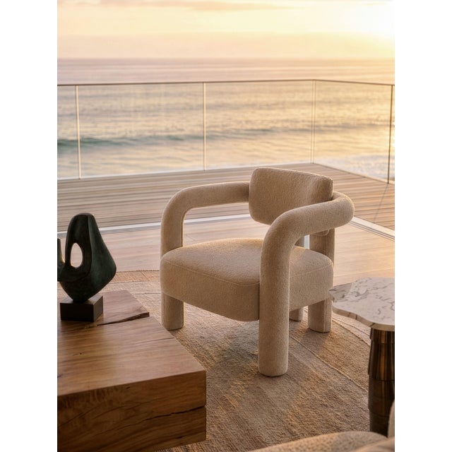 Not Yet Made - Made To Order Palm Side Table in Calacatta Viola Marble and Brass by InsidherLand For Sale - Image 5 of 11