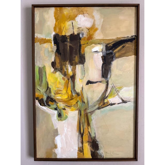 Original Abstract Painting 'Canyon Walls' by Muriel Shannon, Ca. 1970. Beautiful original art signed by the artist in very...