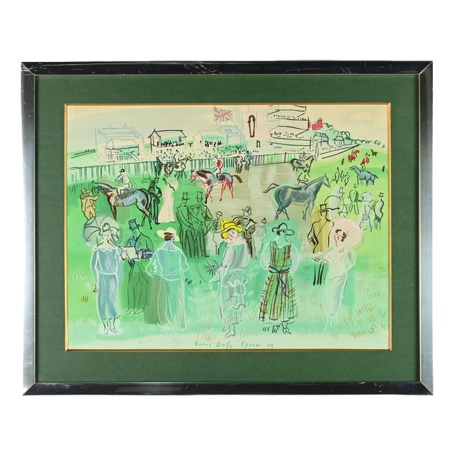 Charles Sorlier after Raoul Dufy, Epsom 39, 1960s, Lithograph For Sale