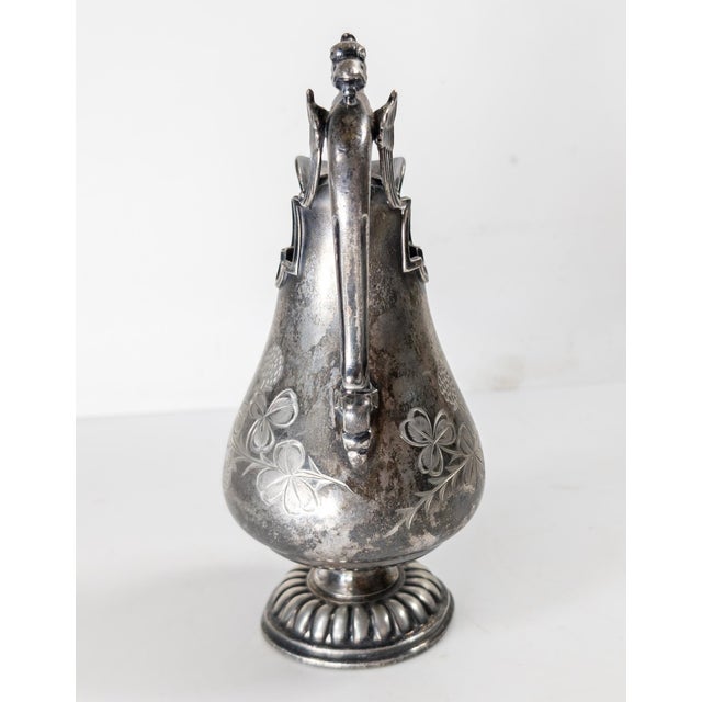 19th Century American Victorian Silverplate Pitcher by James W. Tufts For Sale In New York - Image 6 of 12