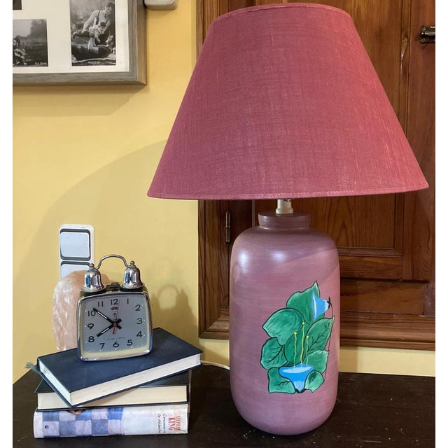 1990s Vintage Ceramic Table Lamp, 1999 For Sale - Image 5 of 8