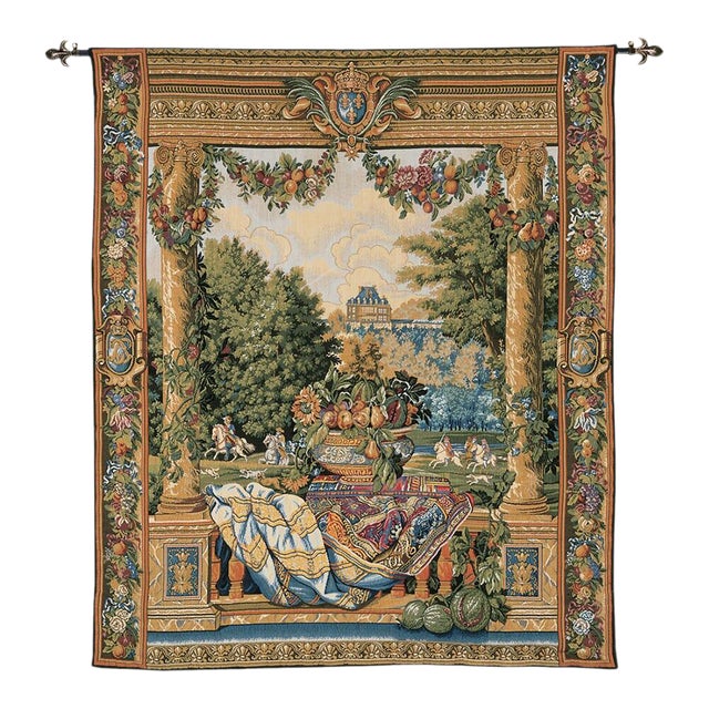 Palace of Versailles Tapestry - 86 X 68 Cm (2'10" X 2'3") - Requires Rod Size 2 For Sale