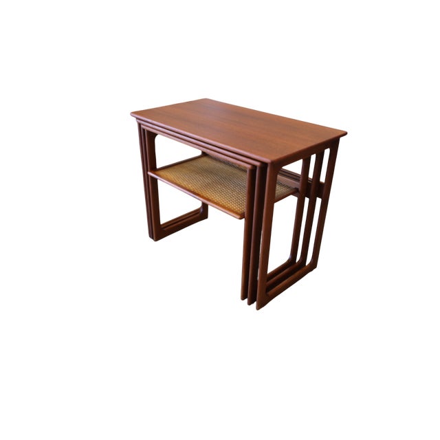 Teak Nesting Desks by Johannes Andersen for CFC Silkeborg, 1960s, Set of 3 For Sale - Image 10 of 15