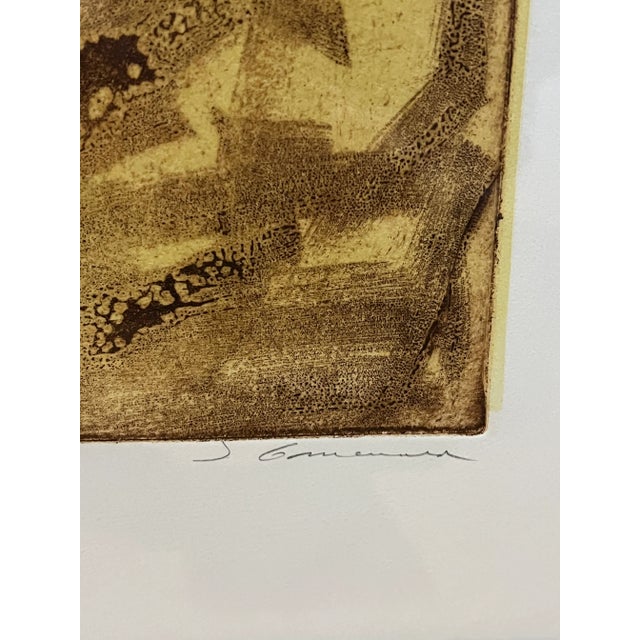 Early 20th Century Early 20th Century Vintage Original Monotype Etching "Guan Yin Wears a New Dress" John Gruenwald For Sale - Image 5 of 10