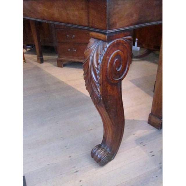 Traditional Regency Mahogany and Marble Specimen Console Table For Sale - Image 3 of 7