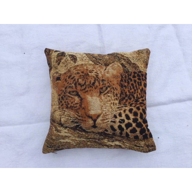 2000s Wild Jaguar Very Small Pillow For Sale In New York - Image 6 of 6