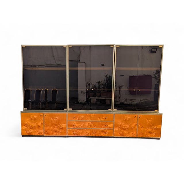 Vintage Burl Wood Display Cabinet, 1980s For Sale - Image 14 of 14