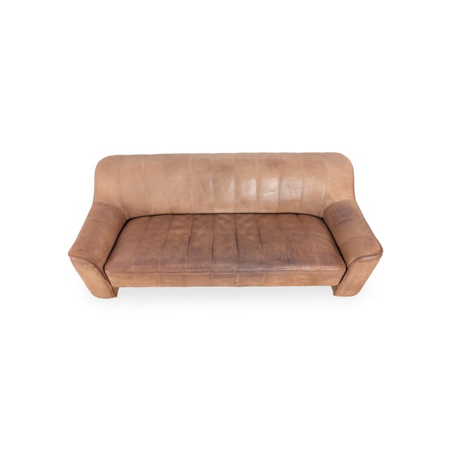 Mid-Century Modern DS44 Three-Seater Buffalo Leather Sofa from de Sede For Sale - Image 3 of 10