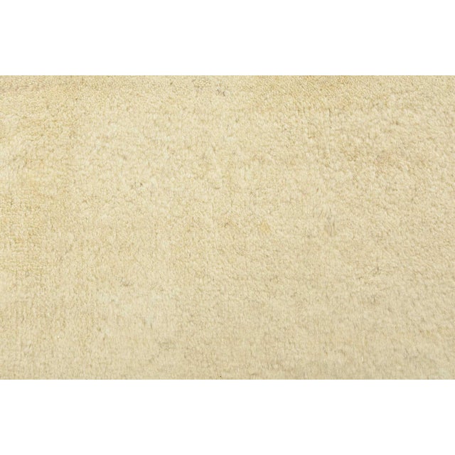 2020s Gabbeh Rug 2’1” X 3′ Ivory Wool Contemporary Hand-Knotted Carpet For Sale - Image 5 of 10