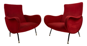 Mid-Century Italian Armchairs, 1960s, Set of 2