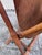 1960s Mid-Century Danish Teak Magazine Rack With Suede Sling, Folding X-Base, Scandinavian Modern, 1960s For Sale - Image 5 of 10