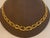 Modern 18 Karat Yellow Gold Hammered Double Oval Graduating Link Necklace 21 Gm For Sale - Image 3 of 8