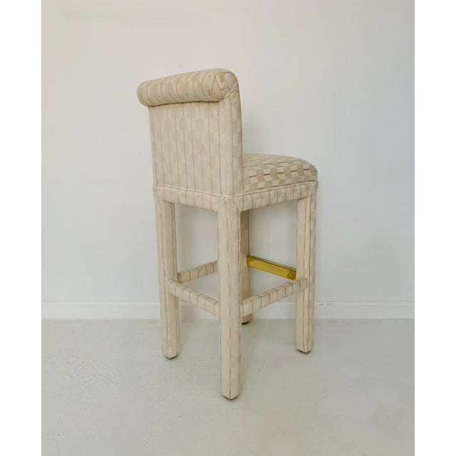 1980s Vintage Parsons Bar Stools- Set of 6 For Sale In Minneapolis - Image 6 of 9