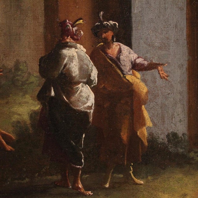 Venetian School Artist, Architectural Capriccio, 1750, Oil on Canvas For Sale - Image 7 of 16