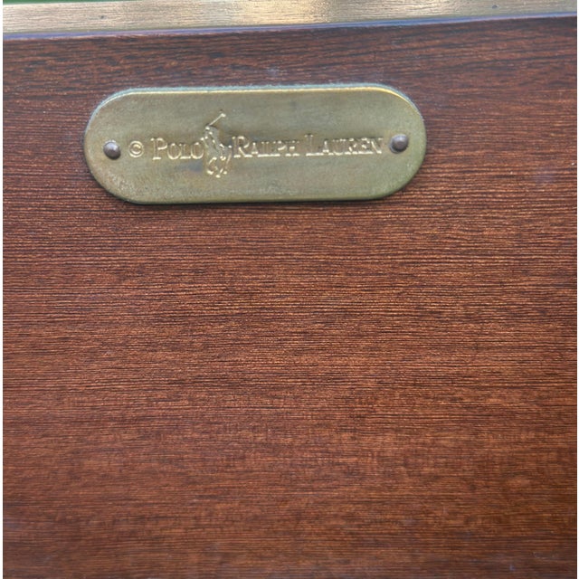 Brown 1990s Ralph Lauren French Empire Carved Mahogany King Size Bed Frame For Sale - Image 8 of 9