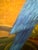 Vintage Boho Bamboo Parrot Painting, Illegible Signature, Framed 48” X 36 - Signed Unknown Artist For Sale In West Palm - Image 6 of 12