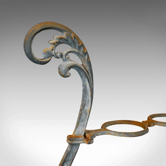 1950s Art Nouveau Cast Iron Outdoor Plant Stand French For Sale - Image 10 of 13