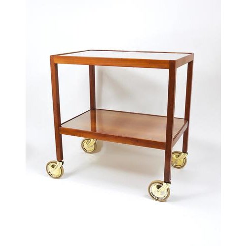 Bar Cart Serving Trolley by Julius Jirasek for Werkstätte Hagenauer, Vienna, 1930s For Sale - Image 12 of 18
