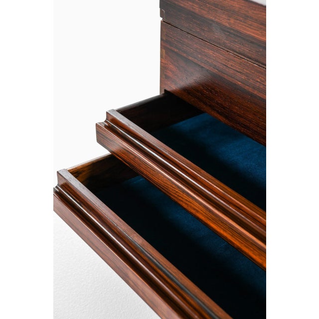 1960s Side Table / Storage Box by Gunnar Myrstrand for Källemo, Sweden For Sale - Image 5 of 7