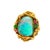 Contemporary Boulder Opal Multi-Colored Gemstones 18k Gold Cocktail Ring, Size 6 For Sale - Image 3 of 6