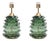 Green Rostrato Murano Glass Table Lamps, 2000, Set of 2 For Sale