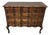 Early 20th C French Louis XV Provincial Carved Oak Arbalète Commode or Chest of Drawers For Sale