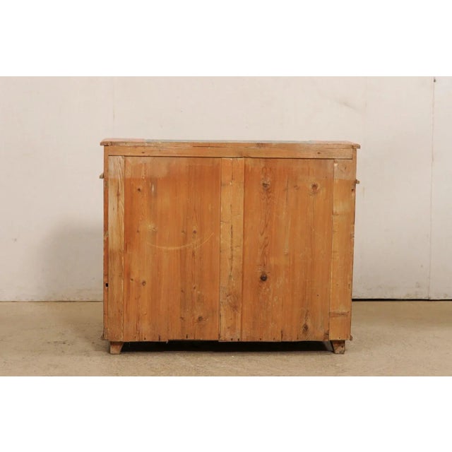 19th Century Butler's Chest with Decorative Paint | Chairish