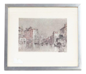 William Turner, Watercolor Art Print, 1970s, Watercolour