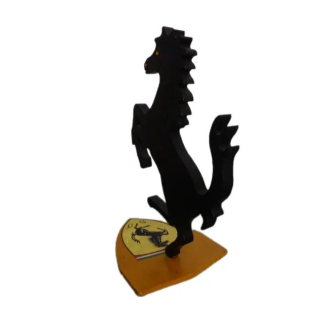 Mid 20th Century Scuderia Ferrari Horse Statue For Sale - Image 6 of 6