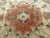 Persian Vintage Oval Shaped Persian Tabriz Rug, Hand-Knotted Wool & Silk, Floral Pattern, Ivory & Pale Pink, 3x5 For Sale - Image 3 of 8