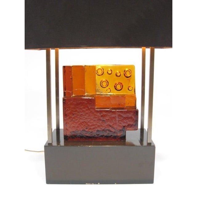 Arthur Elrod Custom Art Glass Sculpture Lamp from Arthur Elrod Interior For Sale - Image 4 of 10