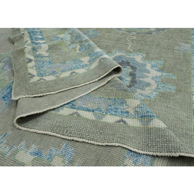 Textile Turkish Oushak Rug 11'9" x 14'8" #18070 For Sale - Image 7 of 8