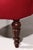 Wood Swedish Victorian Burgundy Fabric Chairs, 1950, Set of 2 For Sale - Image 7 of 13