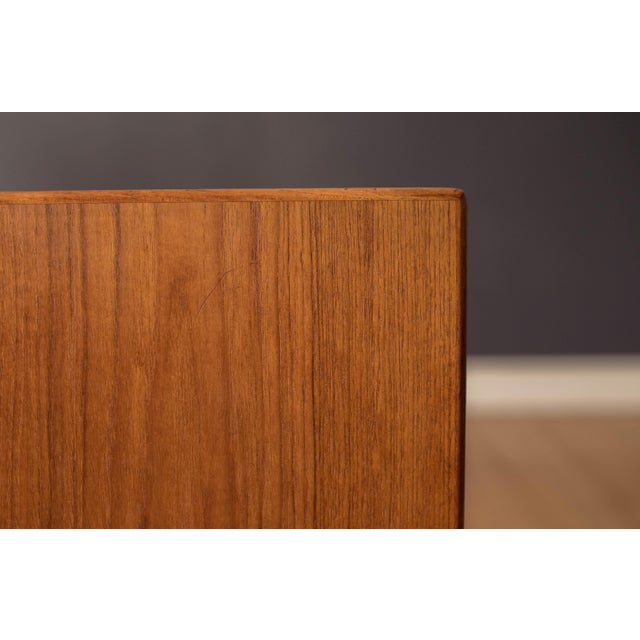 Vintage Danish Teak Bedside Nightstand End Table by Søborg Møbler For Sale - Image 11 of 18