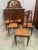 Art Deco Dining Room Set in Finely Carved Walnut, Set of 9 For Sale - Image 14 of 18