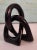 Plastic Vintage Black Knot Rings Sculpture For Sale - Image 7 of 8